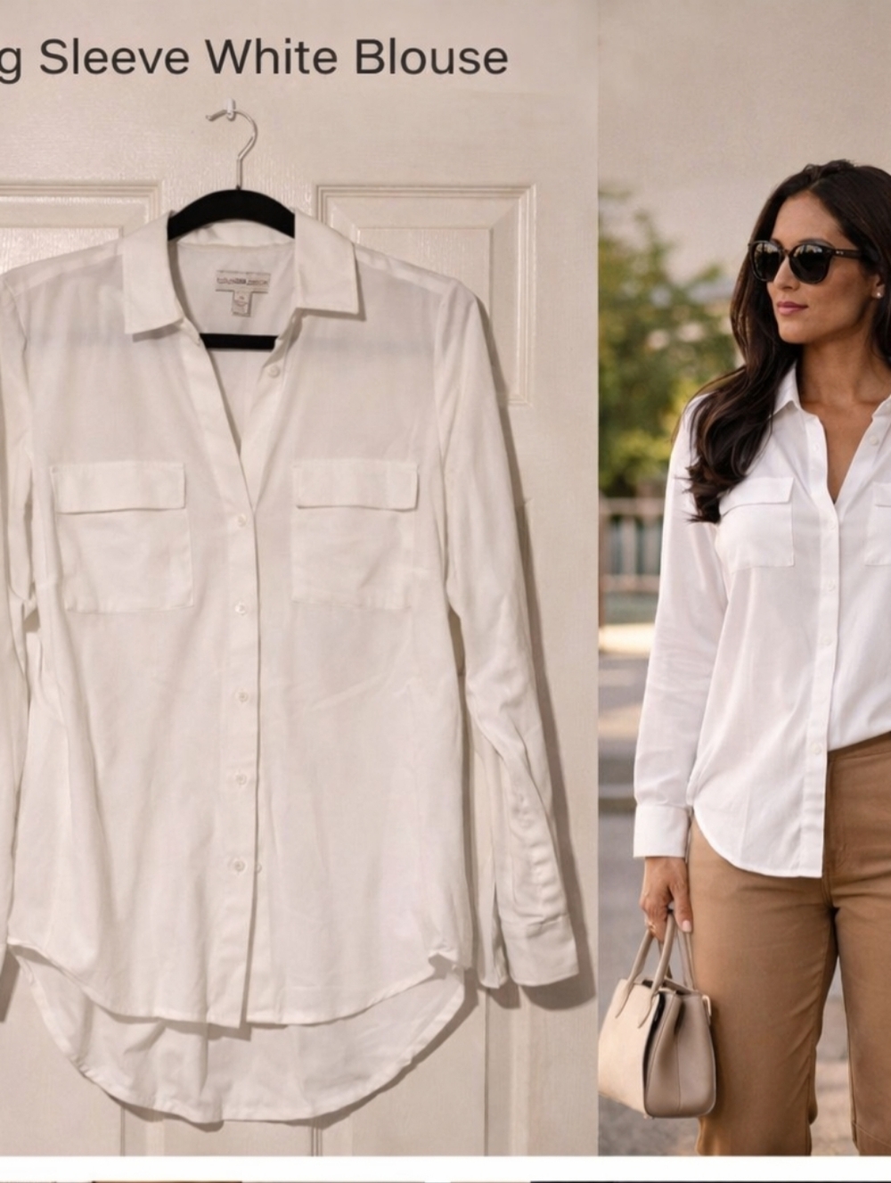 Alexander Jordan Long Sleeve White Blouse!